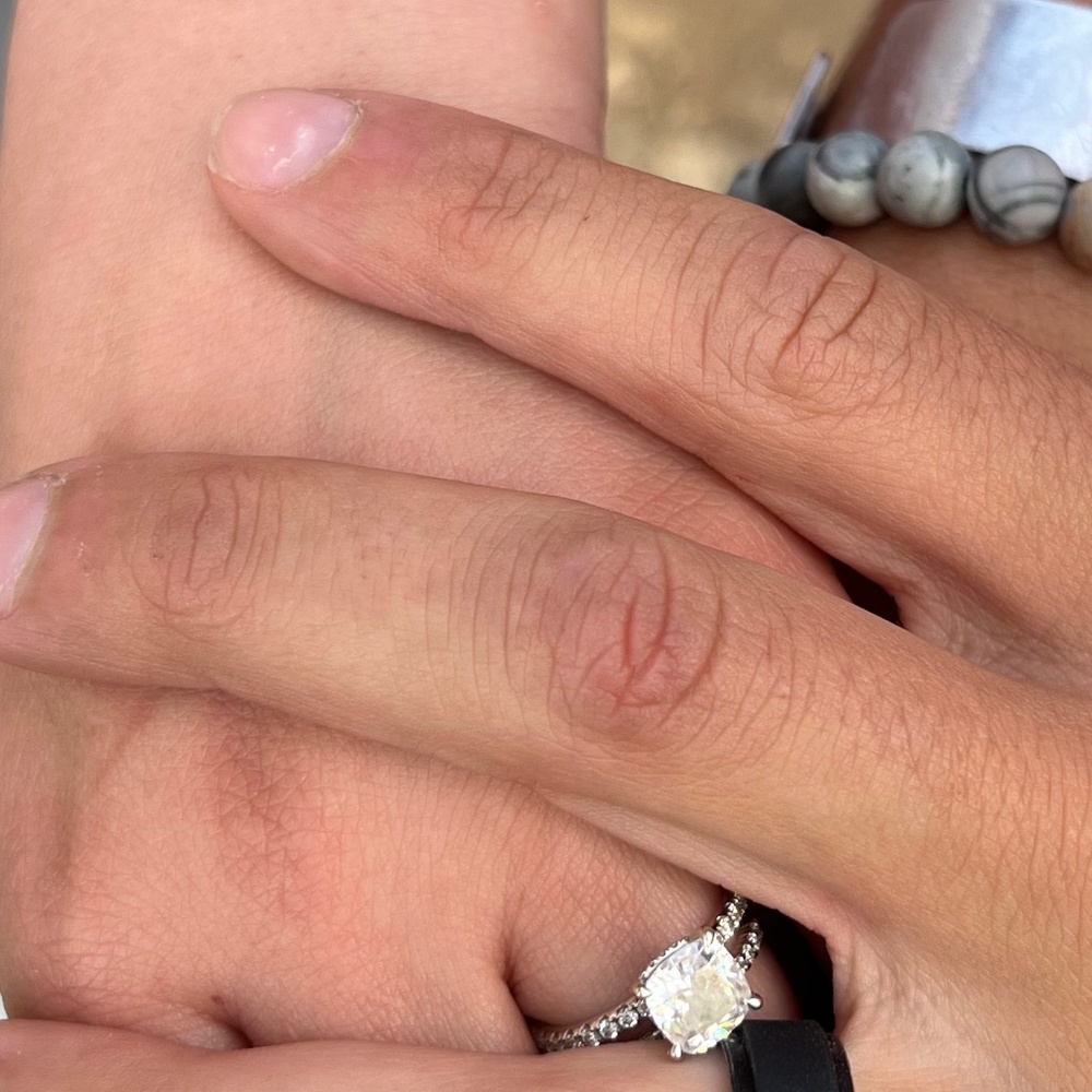 2 Karat Moissanite Engagement Ring